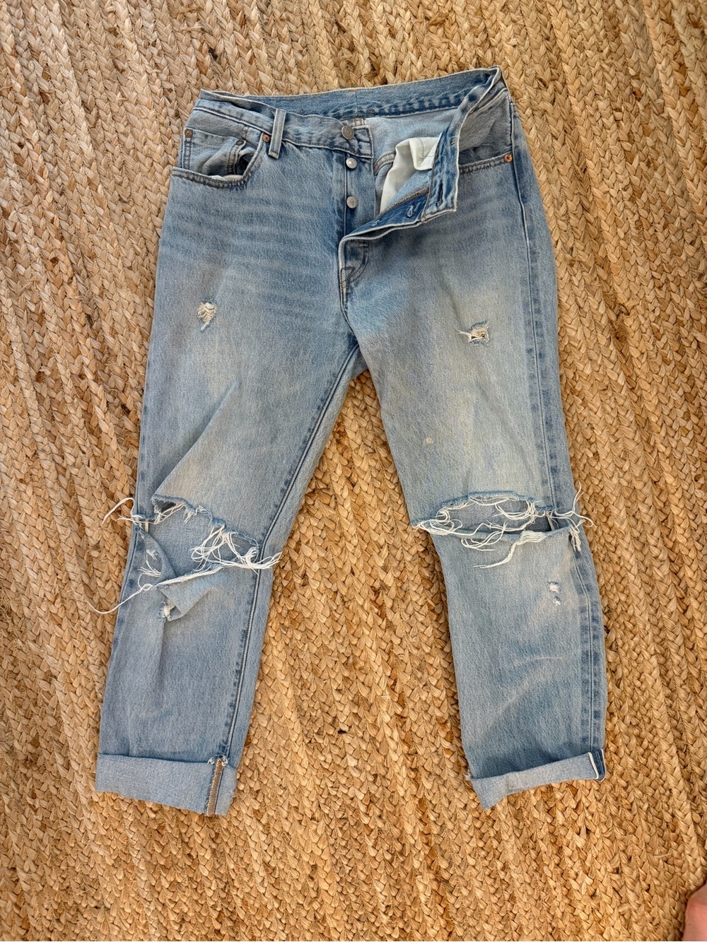 Levi's Light Blue Distressed Women's Jeans